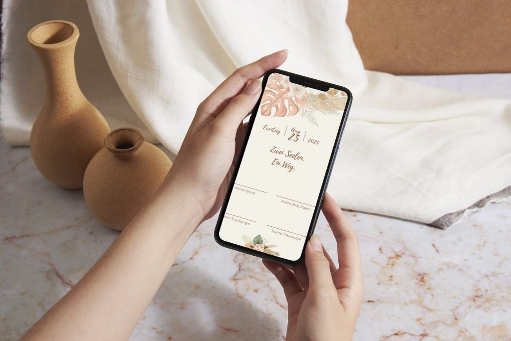 Trauurkunde, Urkunde Hochzeit, freie Trauung, Boho