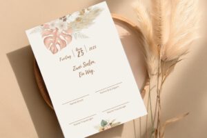Trauurkunde, Urkunde Hochzeit, freie Trauung, Boho