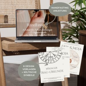 Wikinger Bundle Vorlagenpaket Hochzeit Anleitung Handfasting personalisierbare Trauurkunden
