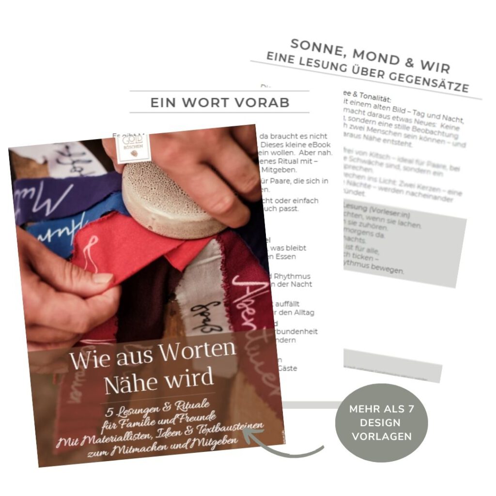 Lesungen freie Trauung | 5 Wortbeispiele & Rituale