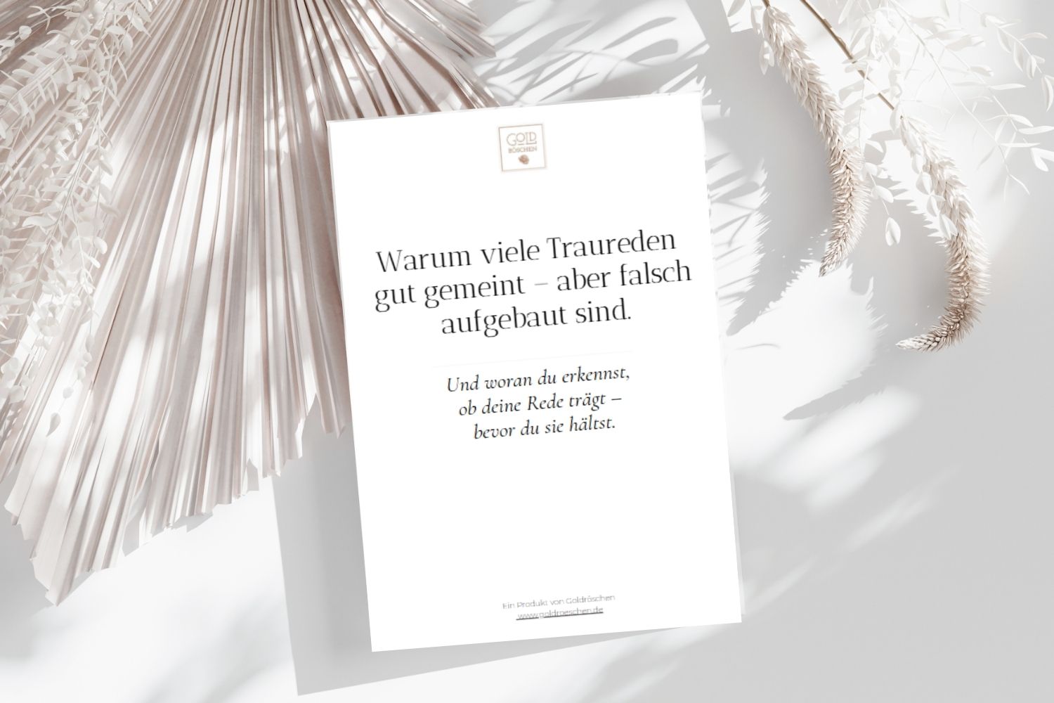 Freebie Traurede schreiben Aufbau freie Trauung – Warum viele Traureden falsch aufgebaut sind – Goldröschen