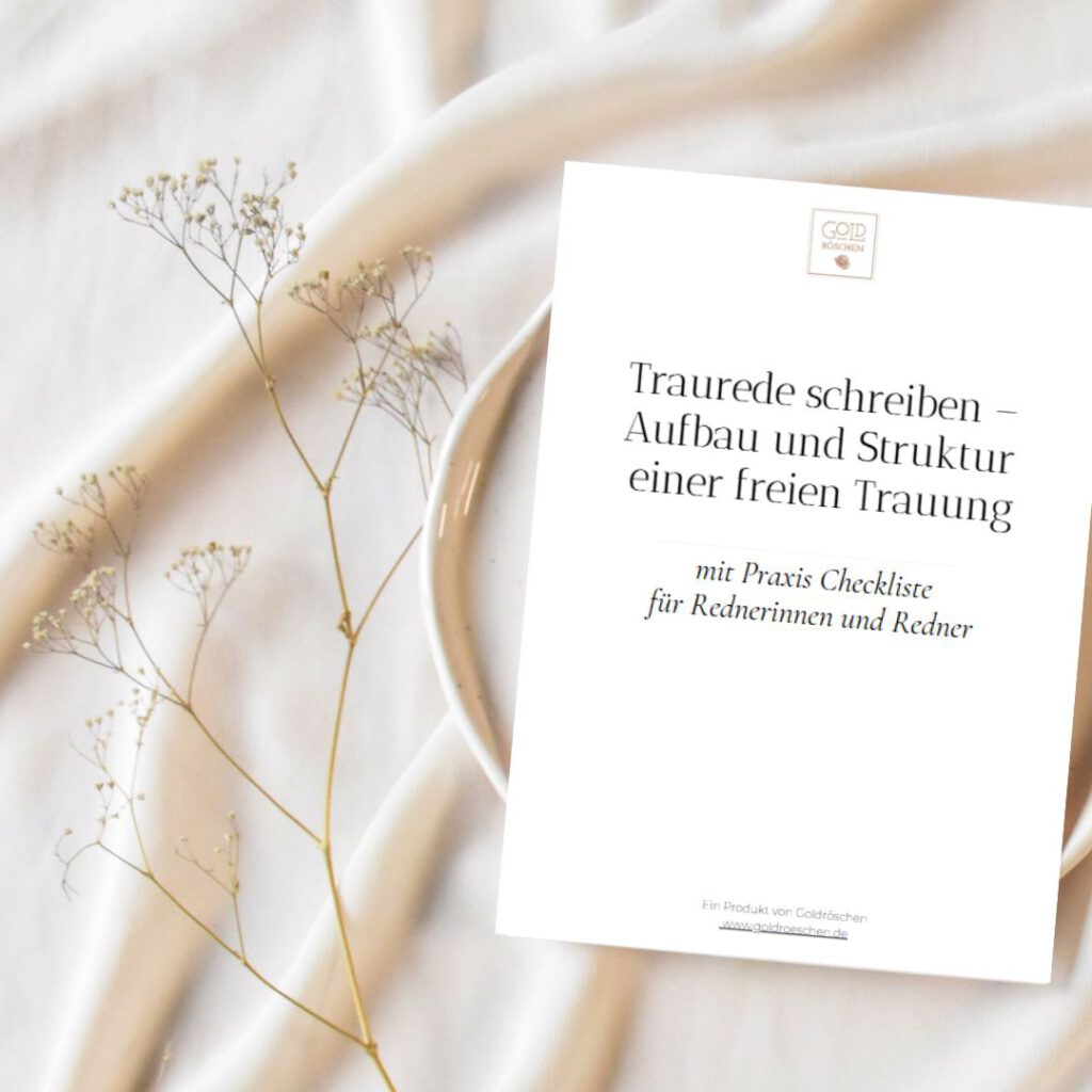 E-Book Traurede schreiben als PDF für freie Trauung