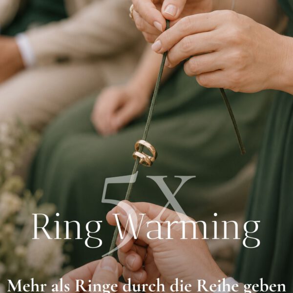 Cover des TrauWorte Ring Warming Guides von Goldröschen – 5 erprobte Varianten mit Anleitungen und Texten für die freie Trauung