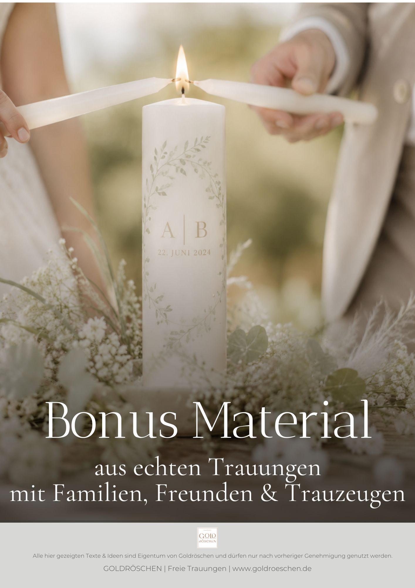 Hochzeitskerze: 4 Varianten für die freie Trauung – Texte & Ablauf – Bild 7
