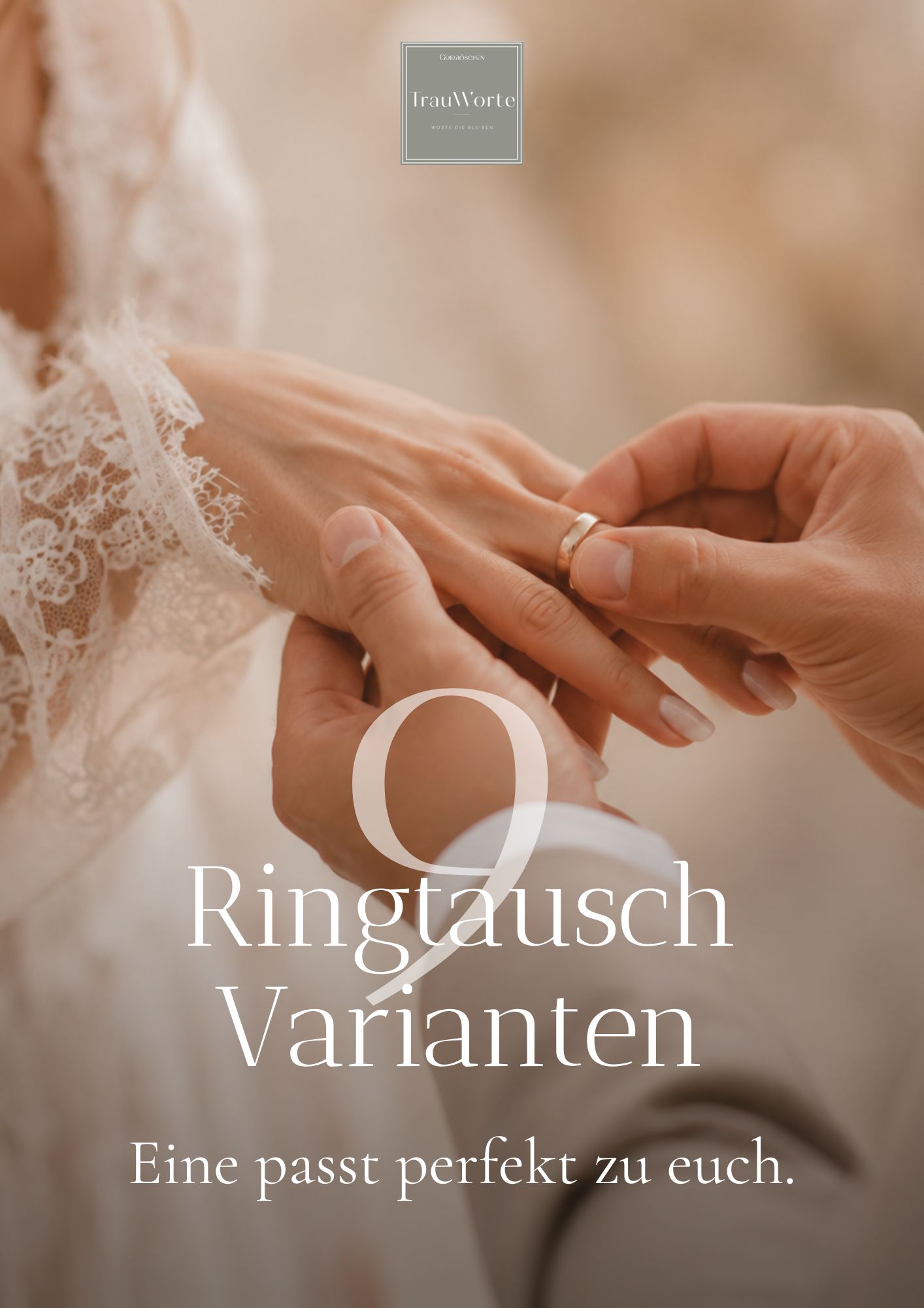 Cover des TrauWorte Guides 9 Ringtausch Varianten – Eine passt perfekt zu euch