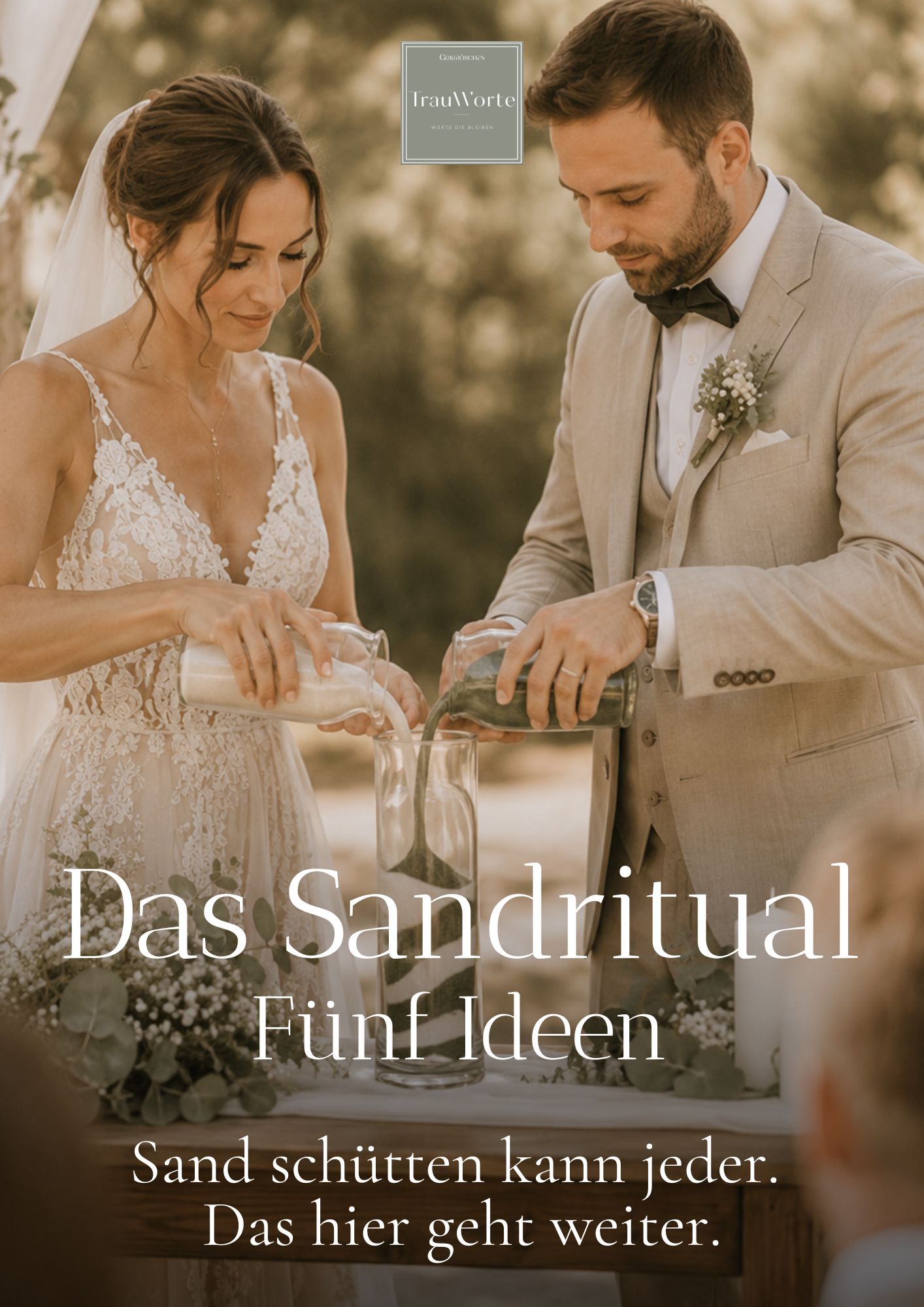 Cover des eBooks „Das Sandritual – Fünf Ideen für die freie Trauung“