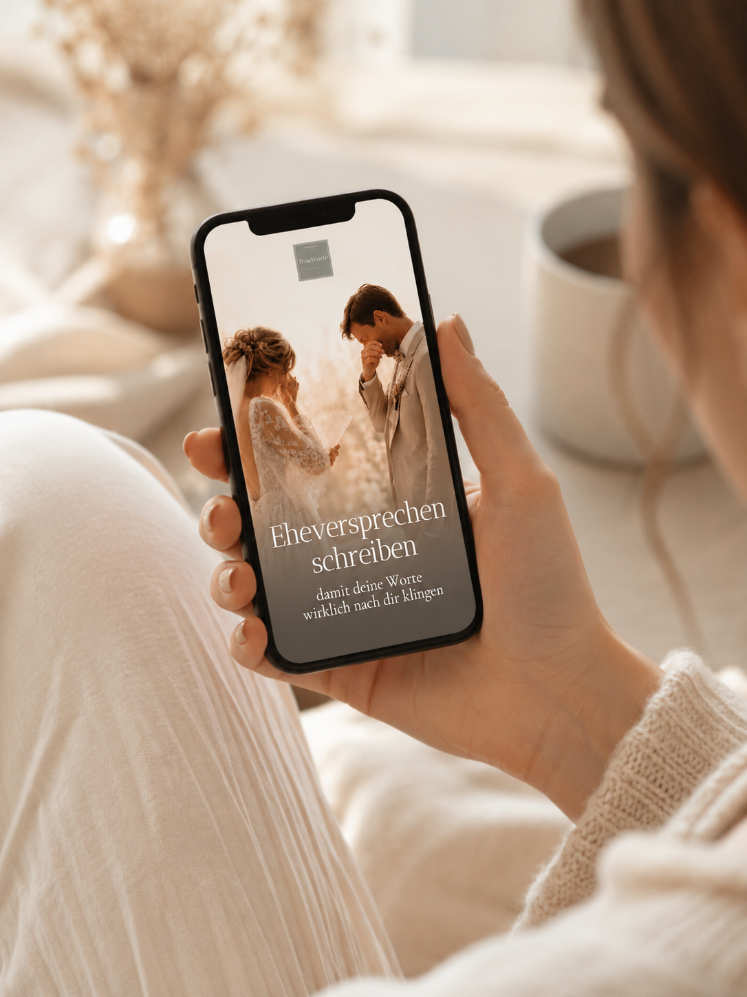 PDF Eheversprechen schreiben von Goldröschen – Ansicht auf dem Smartphone
