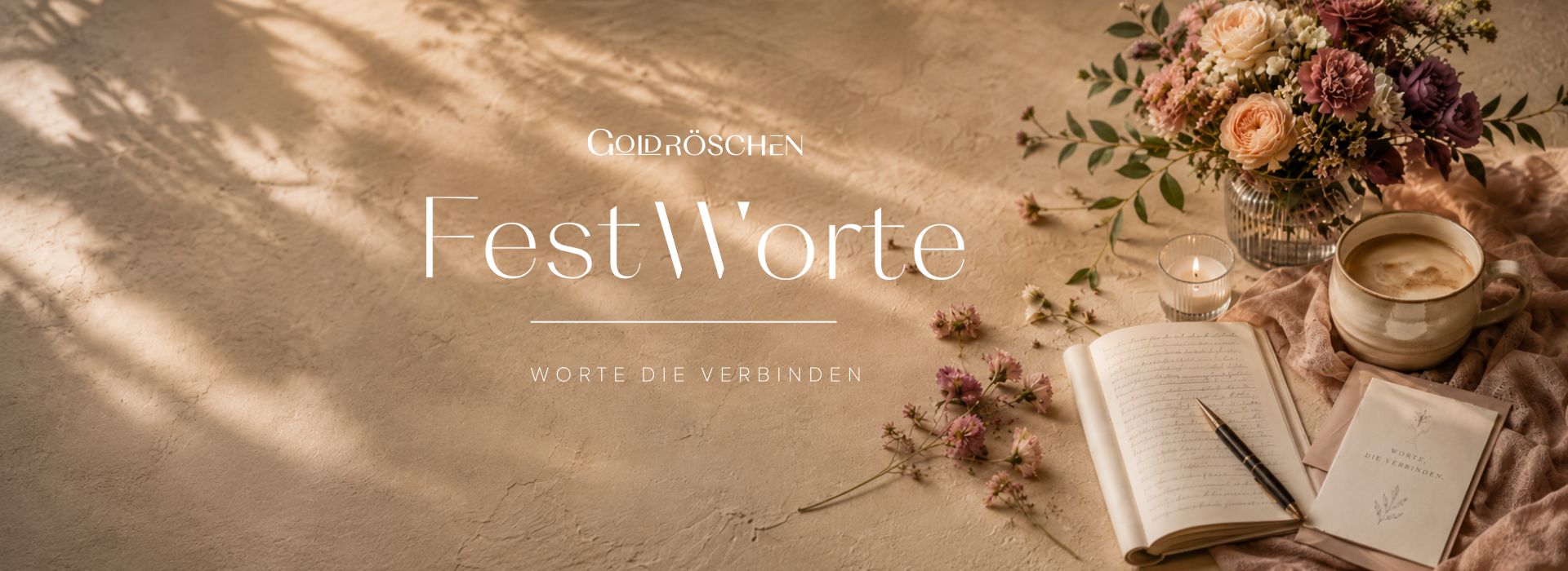 FestWorte von Goldröschen – Vorlagen für gute Wünsche, Fürbitten, Lesungen und persönliche Worte zur Hochzeit.