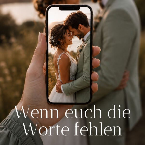 Cover von „Wenn euch die Worte fehlen – Textbausteine für eure Traurede vom ersten Match bis zum Ja-Wort“